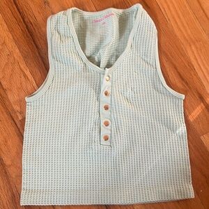 waffle, tank top Suzette brand light green size small